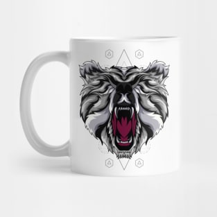 bear head mascod Mug